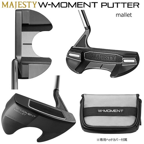 Maruman MAJESTY W-MOMENT Mid-mallet 32 in 2021 Putter With Head Cover - Picture 4 of 4