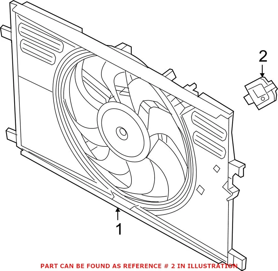 Resistencia del ventilador de refrigeración del motor Mopar original OEM para Ram ProMaster City Fiat 500X Foto 2 de 2