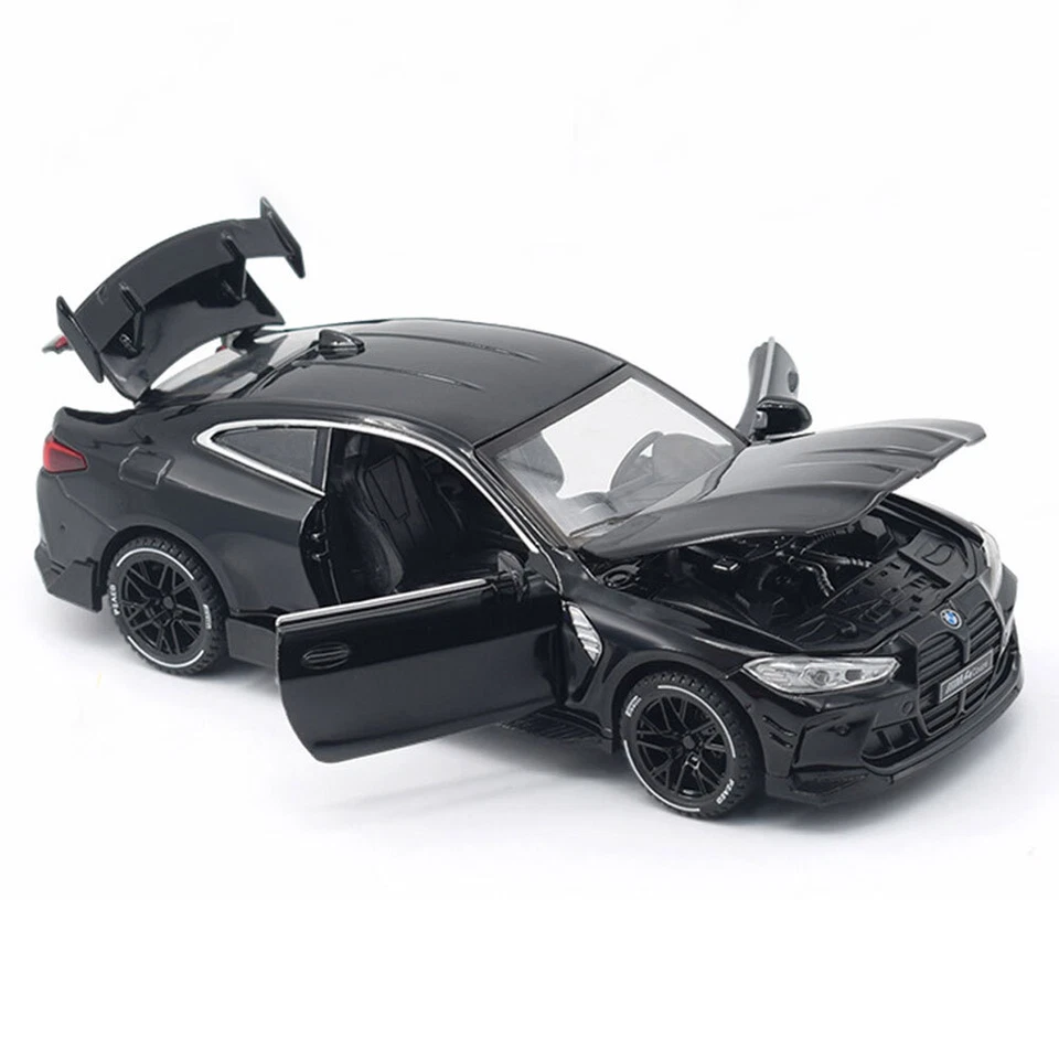 1:32 BMW M4 Modellauto Metall Spielzeugauto fur Kinder mit Licht Ton Schwarz - Bild 3 von 4