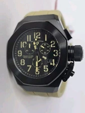 Swiss Legend Men's Trimix Quartz Chronograph Watch Black Beige 44mm