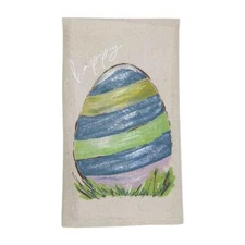 Mud Pie Easter Spring Dyed Egg Painted Hand Bath Kitchen Towel