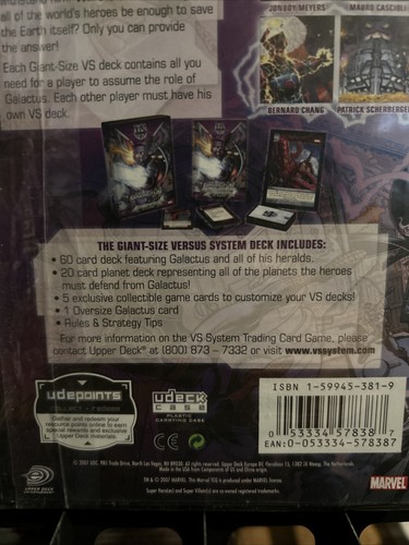 Upper Deck Marvel TCG COMING OF GALACTUS Giant Sized Vs System SEALED 2007 TCG - Picture 3 of 5