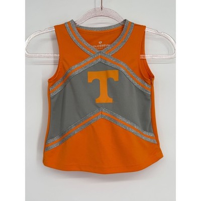 Colosseum Tennessee Volunteers Cheer Tank Top Girls Orange T Logo Athletic Sz M