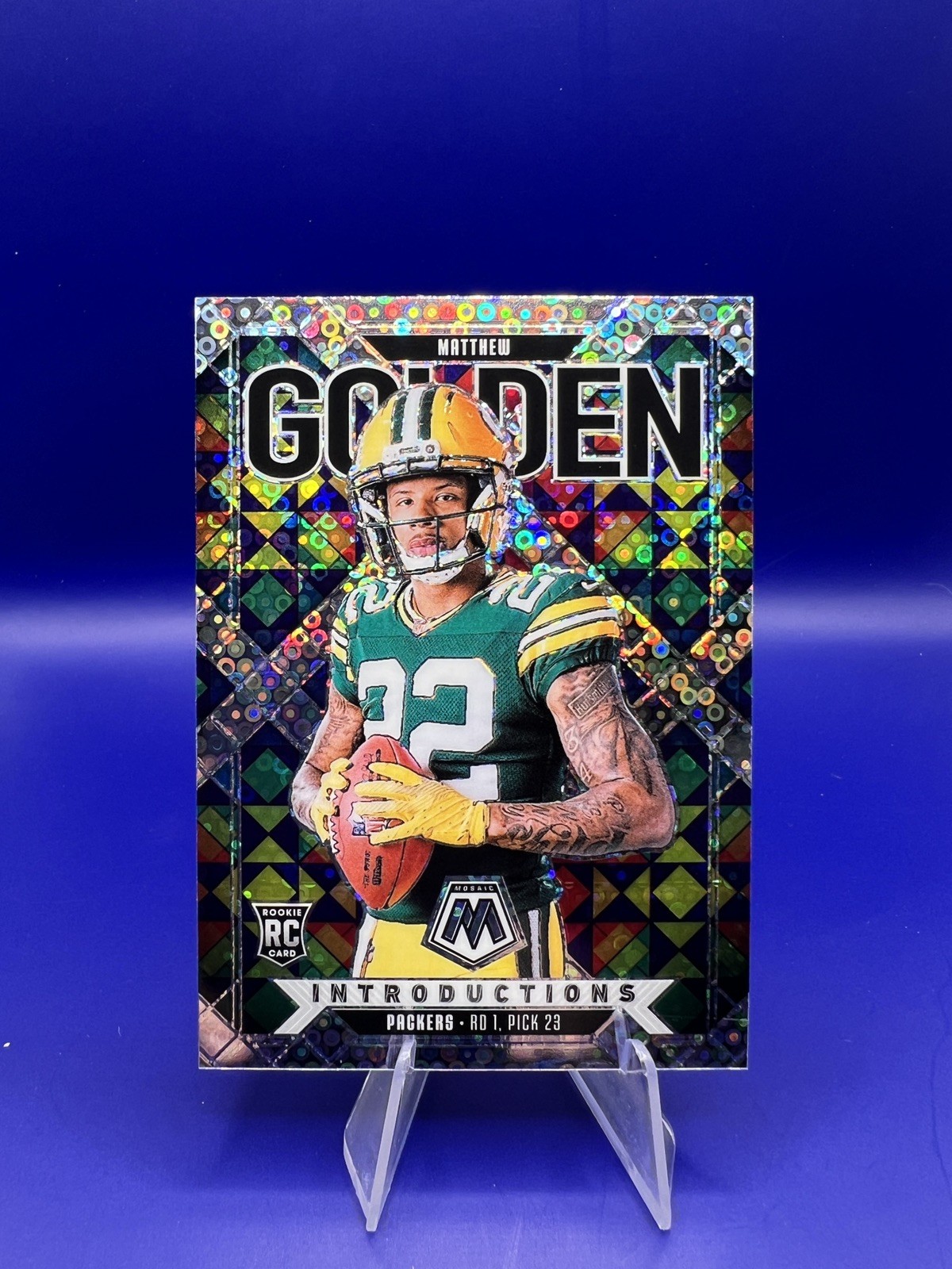 2025 Panini Mosaic - Introductions #4 Disco Prizm Matthew Golden Packers