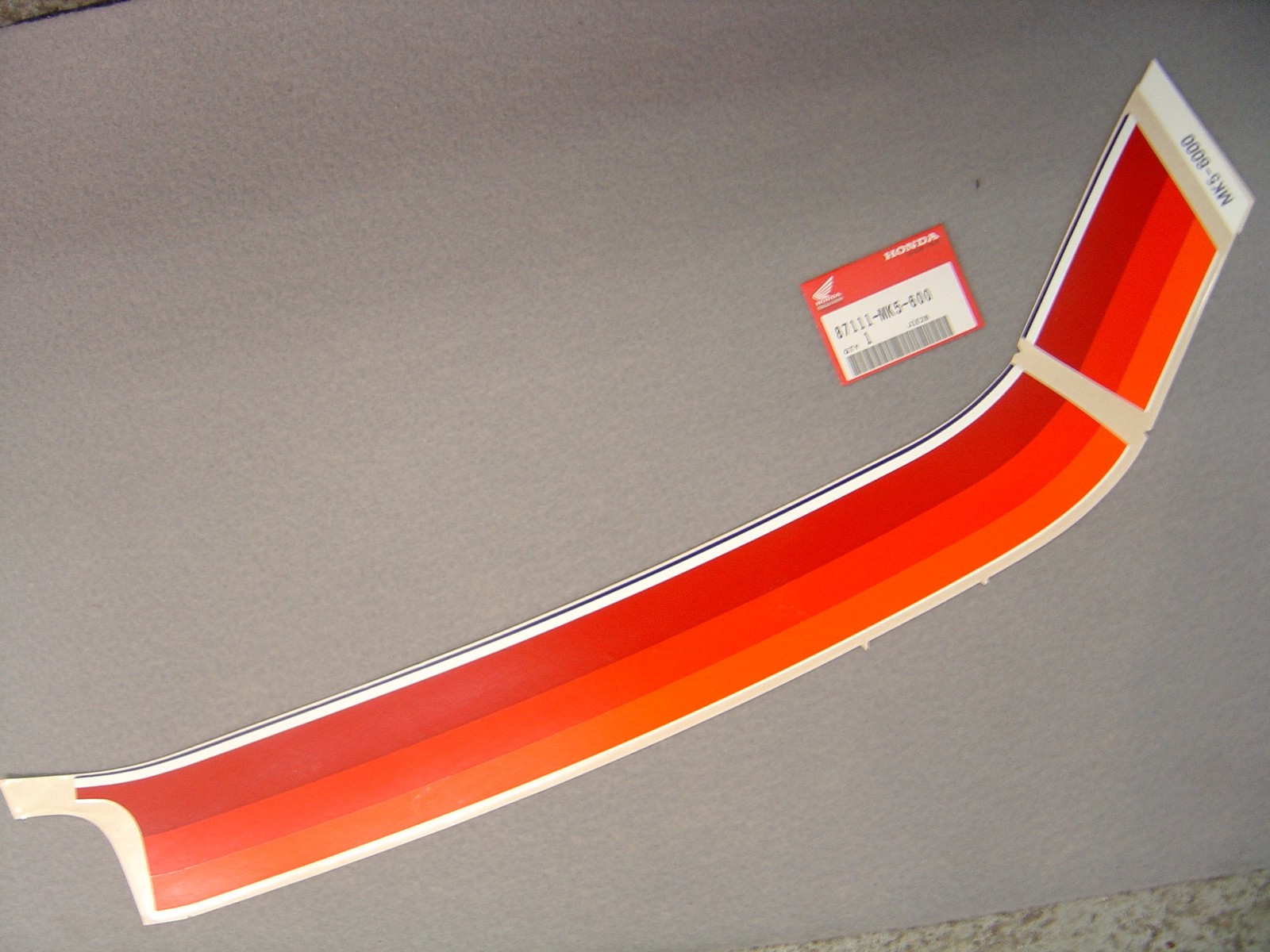 Décor droit réservoir XL 600LMF 85 Honda résout les stickers rayés 87111-MK5-600
