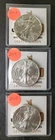 2013, 2014, and 2015 $1 American Silver Eagle Dollars