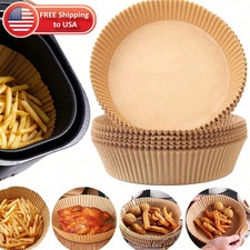 100Pcs Air Fryer Parchment Paper Disposable Non Stick Baking Liner Square BBQ US