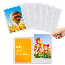 8-Pack 4x6 Photo Albums   36 Pockets Per Book, Customizable Cover, Multicolor