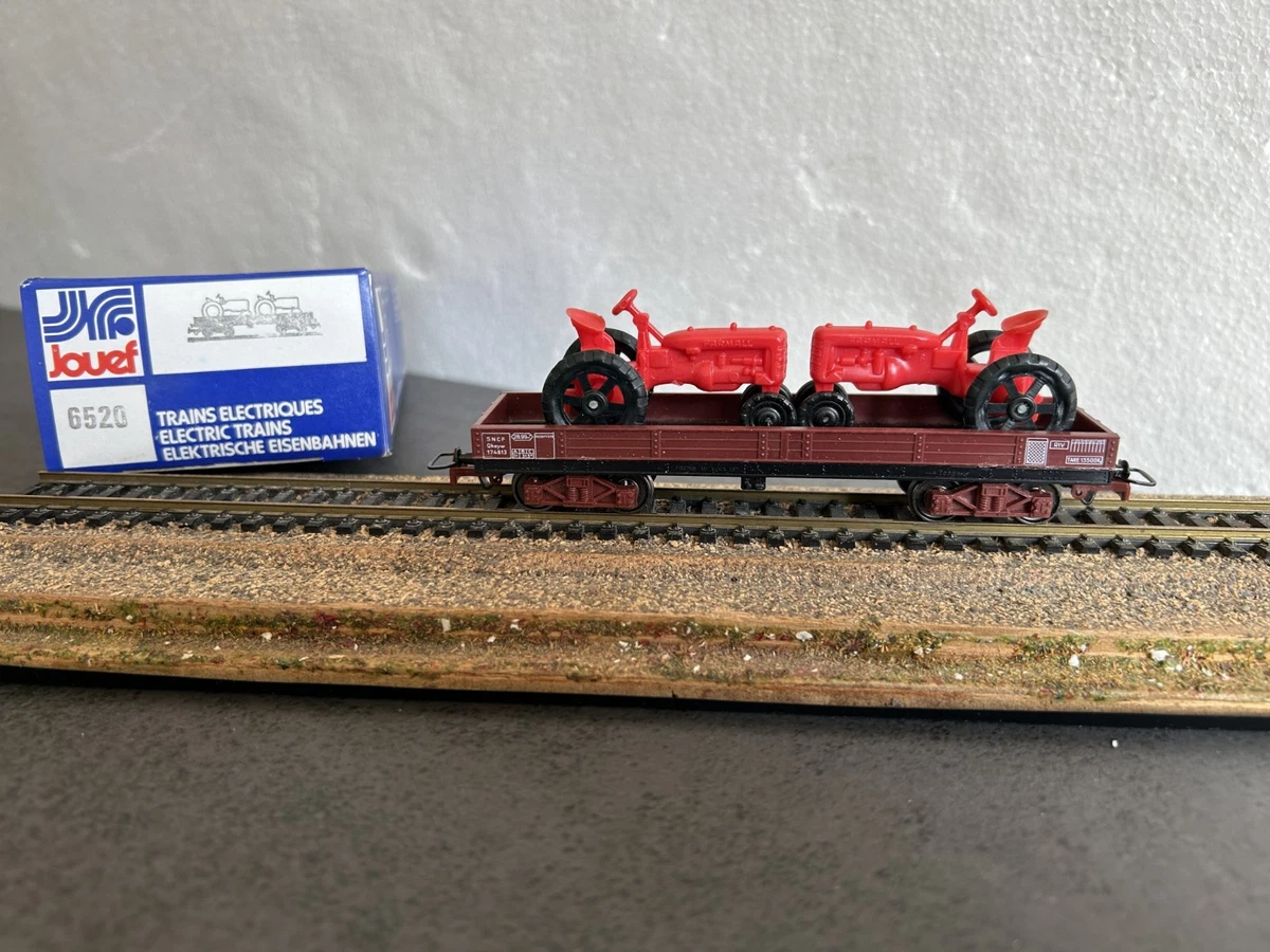 Lot De 5 Wagons Marchandises Plat Jouef - Bon état D'usage, Sans Boîte