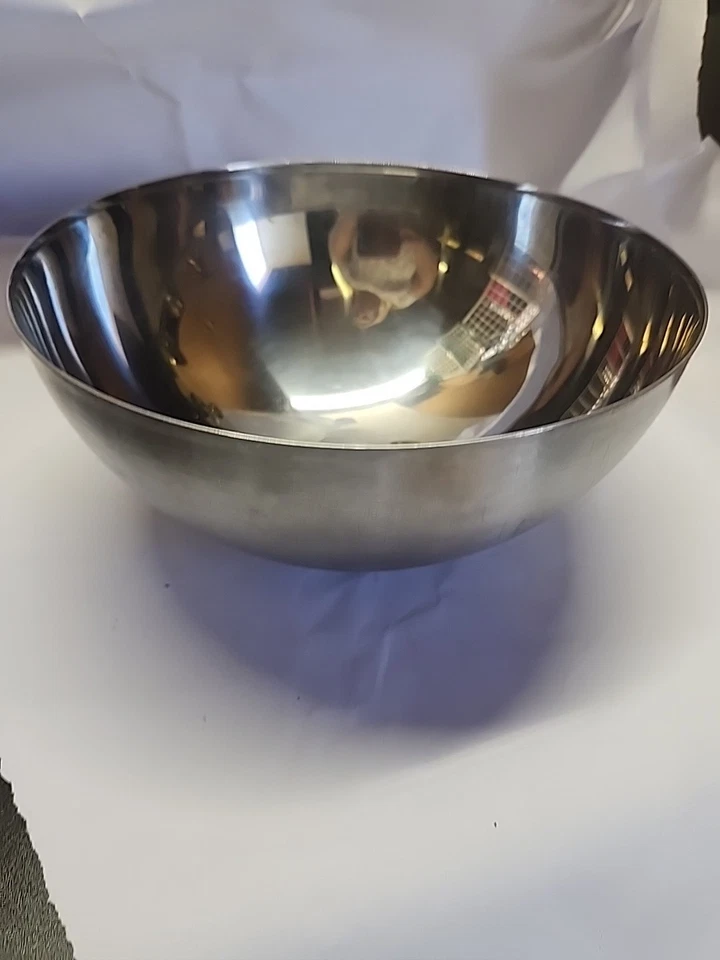 2 Cuencos Ikea Metal Acero Inoxidable Grande 11 pulgadas Modelo 21152 8" Modelo 21152 Foto 4 de 4