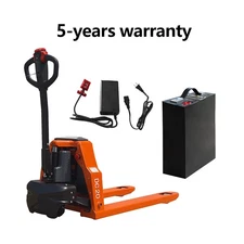 4400LBS Fully Electric Pallet Truck 48V Lithium Battery 48" x 27" USA STOCK