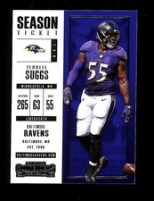 2017 Panini Contenders Season Ticket #39 Terrell Suggs Baltimore Ravens QTY