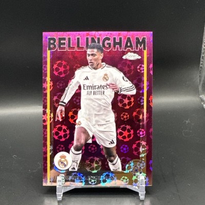 🔥Topps UCL Jude Bellingham Magenta Shimmer /99 Real Madrid #22 Bellingham Auto /99 soccer card RC サイン