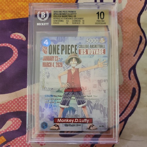 2026 One Piece EN College Basketball US Voyage #055 Monkey D Luffy BGS 10