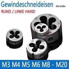 M3 M4 M5 M6 - M20 Gewindeschneideisen Schneideisen Gewindeschneider Linke Hand