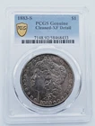 1883-S Morgan Silver Dollar PCGS Genuine Cleaned XF Detail Gold Shield  -  T269