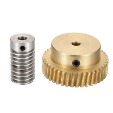 Worm Gear Set 0.8 Module 1:40 Reduction Rate(Gear-4mm Bore, Rod 6mm Bore)