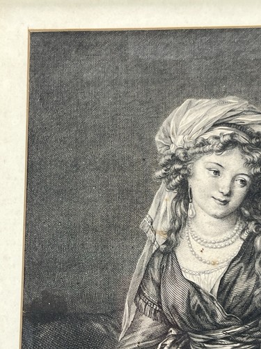 Antique Etching Portrait Countess Yekaterina Skavronskaya 1791 By Morghen 19x14” - Picture 7 of 18