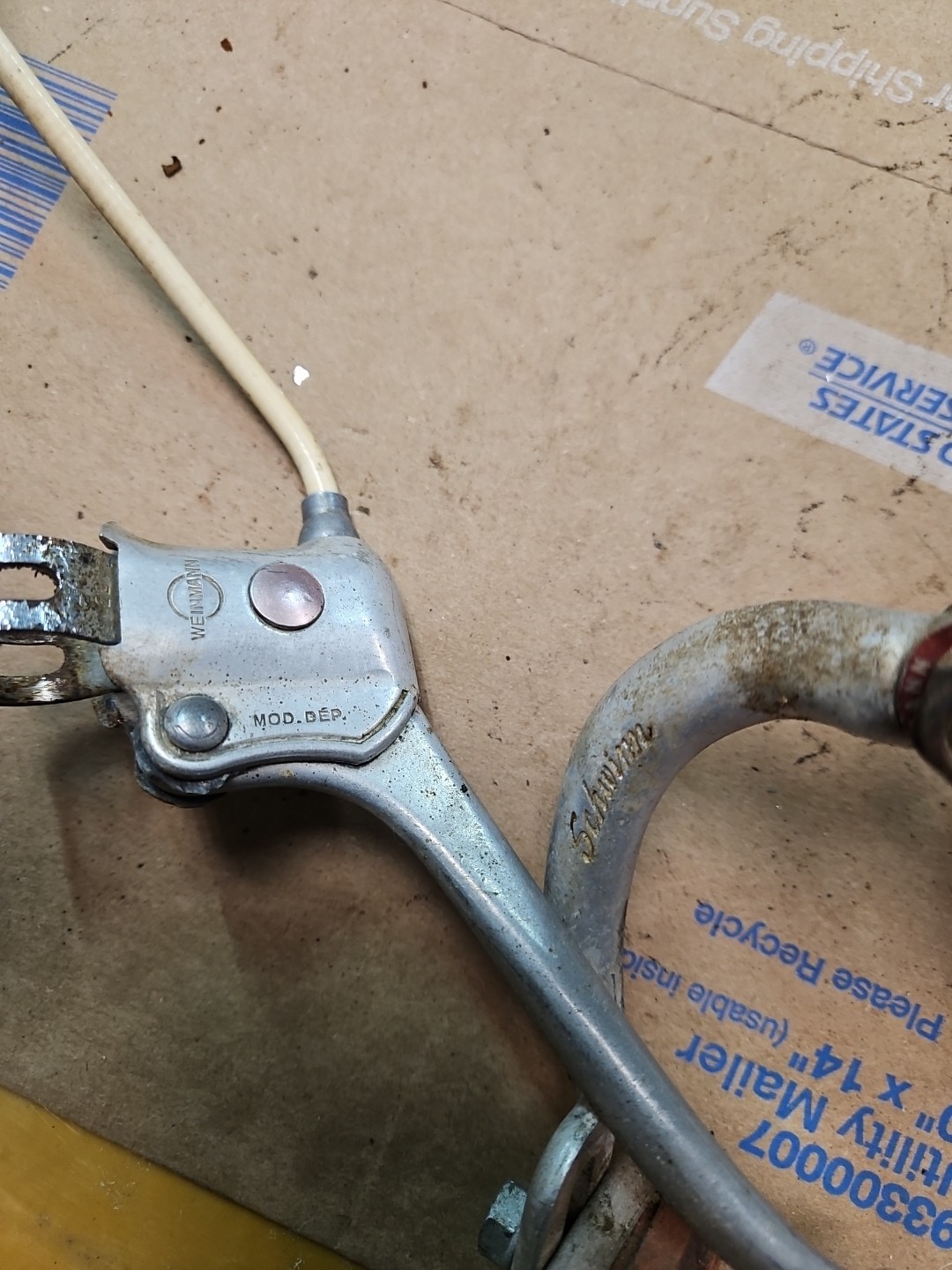 Vintage Schwinn Script 26” 1 3/4” S7 Weinmann Brakes Calipers Levers Jaguar 