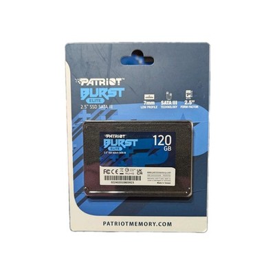 Patriot Memory PBE120GS25SSDR Burst Elite 120gb 2.5 SATA III SSD Drive 120