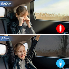 Car Window Shades, 2 Pack Breathable Mesh Side Sun Stretch Screens for Baby/C...