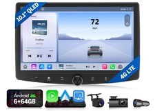 10,1" Android Auto Autoradio 2DIN Navi Radio CarPlay kabellos 8-Kern Touchscreen