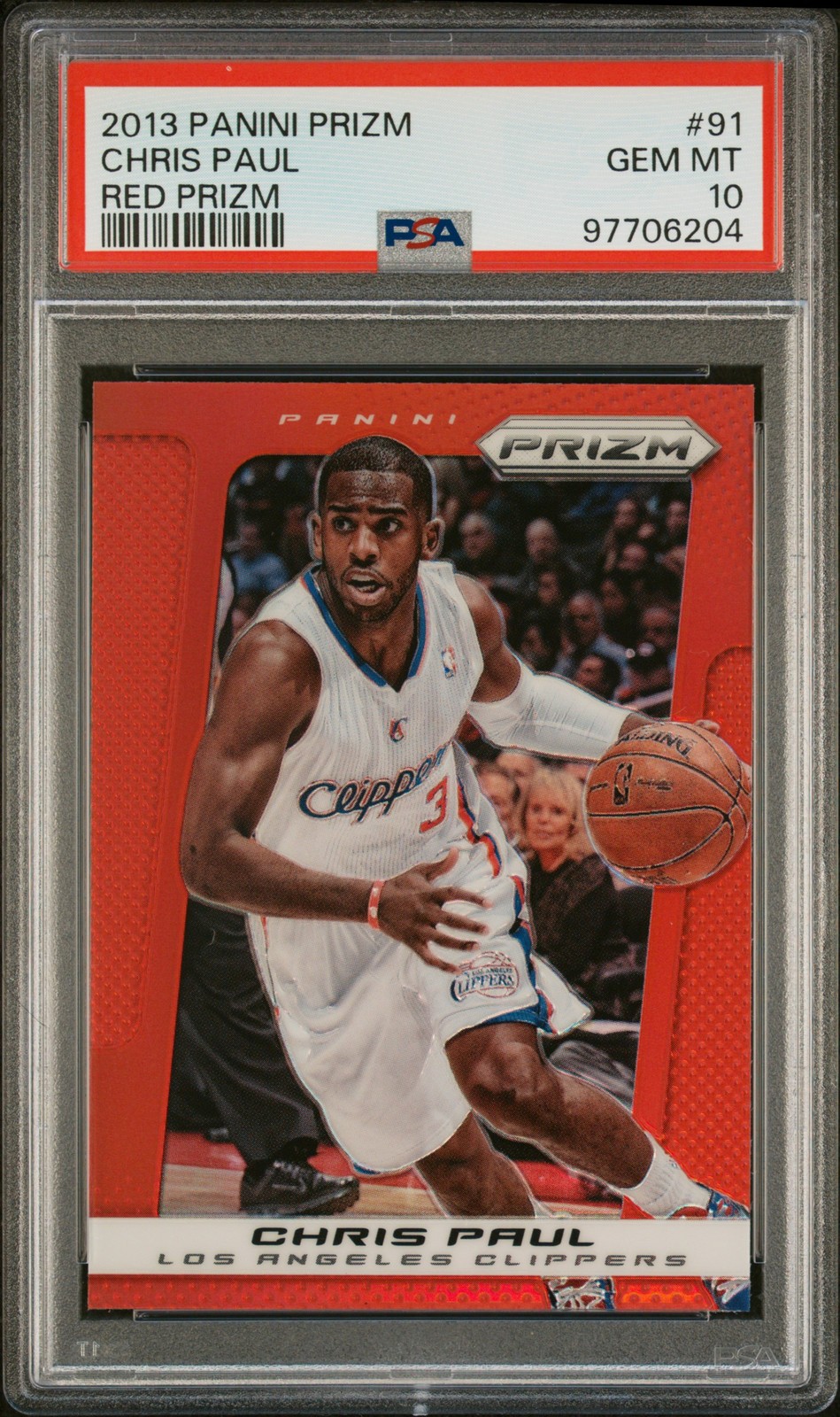 2013 Panini Prizm #91 Chris Paul Red Prizm PSA 10