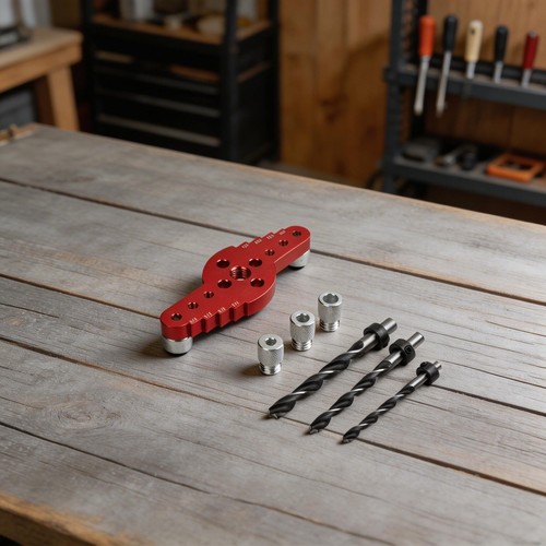 Woodworking Drill Positioner with Multiple Drill Guides for Accurate Drilling - Afbeelding 4 van 31