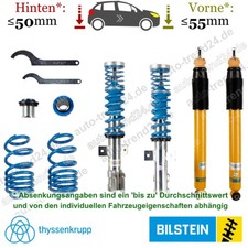 Bilstein B14 Fahrwerk 45-55mm, 30-50mm Tieferlegung für Peugeot 307 SW 3H 02-09