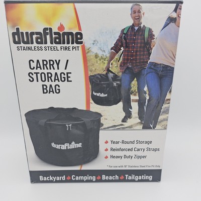 Duraflame Smokeless Fire Pit Carry & Storage Bag Black 107548 DFCB For 19'' Pit 