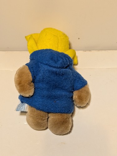 Eden Toys Brown Plush Paddington Bear Blue Coat Yellow Hat Teddy Bear 7" B2 - Picture 3 of 5