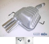Imasaf ESD Auspuff Endtopf + Anbauteile für Alfa 147 3.2 GTA 2003-2010