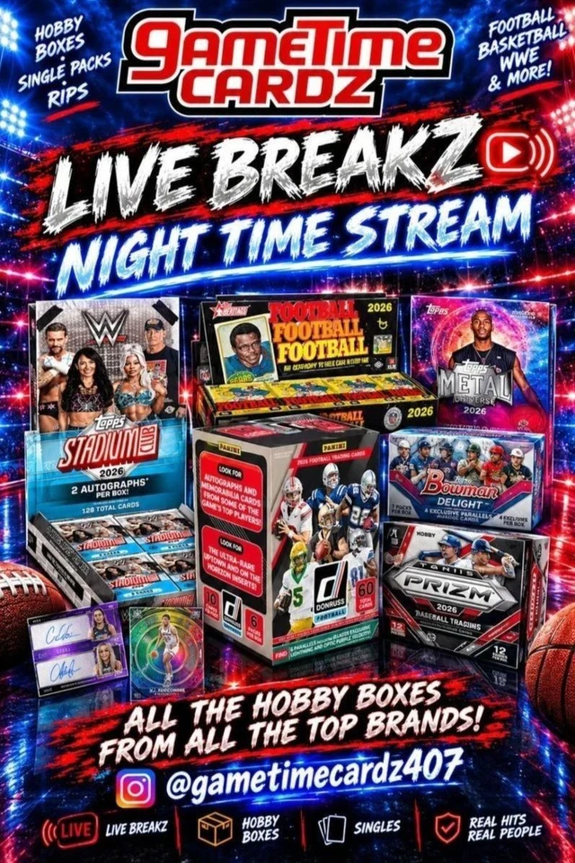 Breakz and a HUGE Selection of Personalz! NFL, NHL, MLB, NBA, & Soccer!