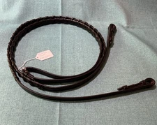 NEW 119 Bobby’s 5/8”x54” Dark Brown Flat Leather Laced Snaffle Rein
