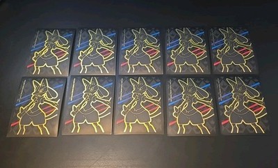 10X Crown Zenith Lucario Card Deck Card Sleeves NEW Unused 2023 NM EX 
