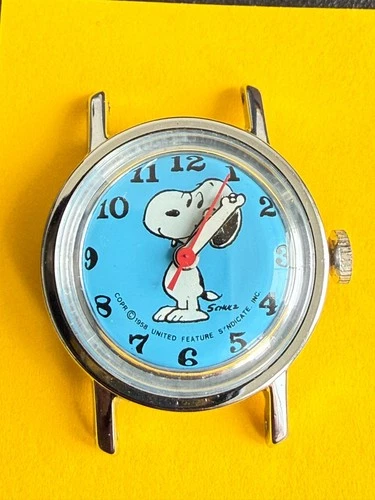 Vintage 1958 Snoopy Mechanical Watch, All Original, Needs Service