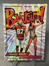 🔥🏈TRAVIS KELCE & TAYLOR SWIFT White Cracked Ice Refractor #BANGIN!!!🎸🔥