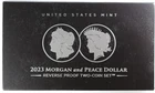 2023 S Morgan and Peace Dollar Reverse Two Coin Proof Silver Set w/ OGP & COA