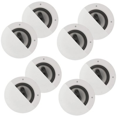 Acoustic Audio CSic64 Frameless In Ceiling Speakers with 6.5'' Woofers 4 Pair