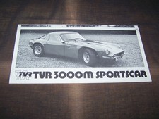 Top Rarity Stunning Brochure TVR 3000 M 1974!!!