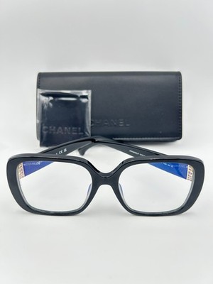 Chanel Eyeglasses  3479 S A 622/SB Black Gold Blue Light CC Logo 54 17 140