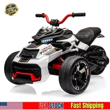 12V Kids Ride on Toy Electric Power Wheels Car Jeep 4mph w/ 3 Wheelers Jeep Led