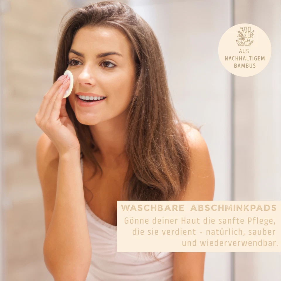 BAMBUNA 15 Reusable Premium Bamboo Makeup Removal Pads | Washable - Image 3 of 4