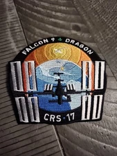 SPACEX AUTHENTIC EMPLOYEE PATCH CRS-17 SPACEX FALCON 9 DRAGON 