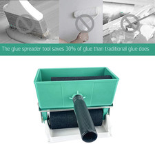 6 Inch Portable Glue Applicator Roller with Paint Bucket Handheld Manual Adhe...