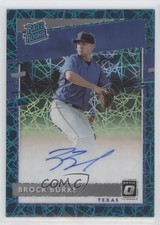 2020 Panini Donruss Optic Teal Velocity Prizm 2/35 Brock Burke #RRS-BB Auto 0io