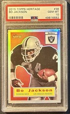 2015 Topps Heritage Bo Jackson #38 PSA 10 Los Angeles Raiders