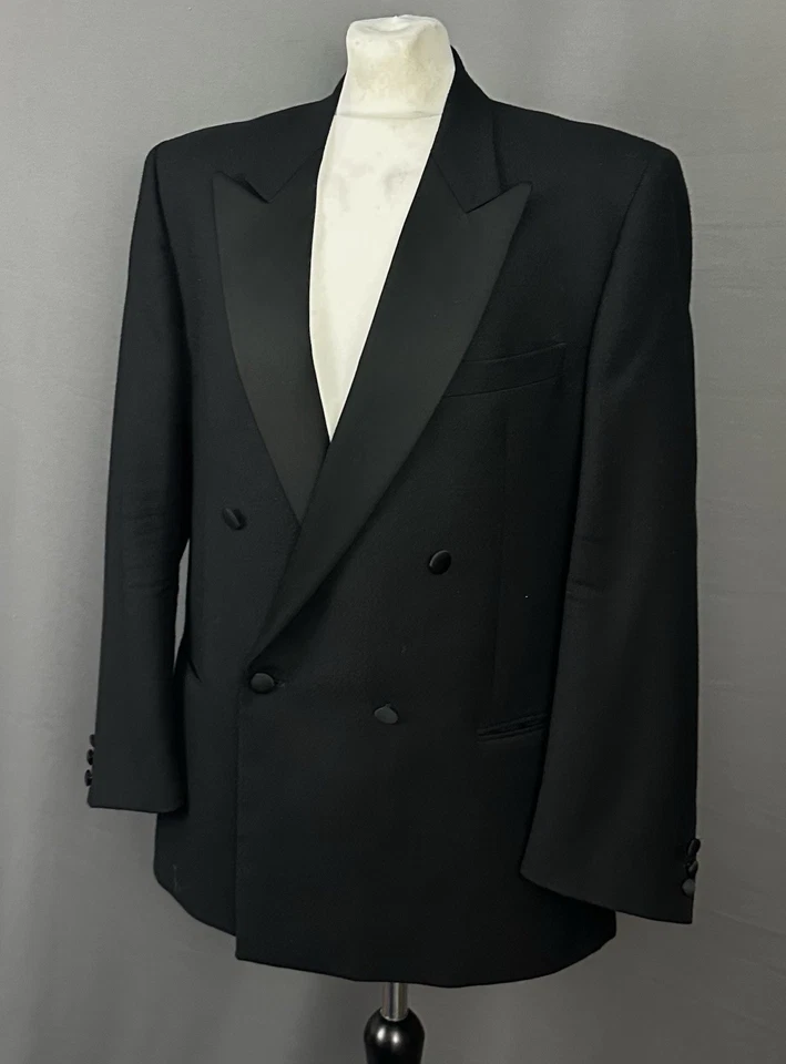 TRAJE DE CENA HARRODS / ESMOQUIN NEGRO Talla 42R 42" Cintura Pecho 36" - Pierna 30" IT 52 Foto 2 de 4