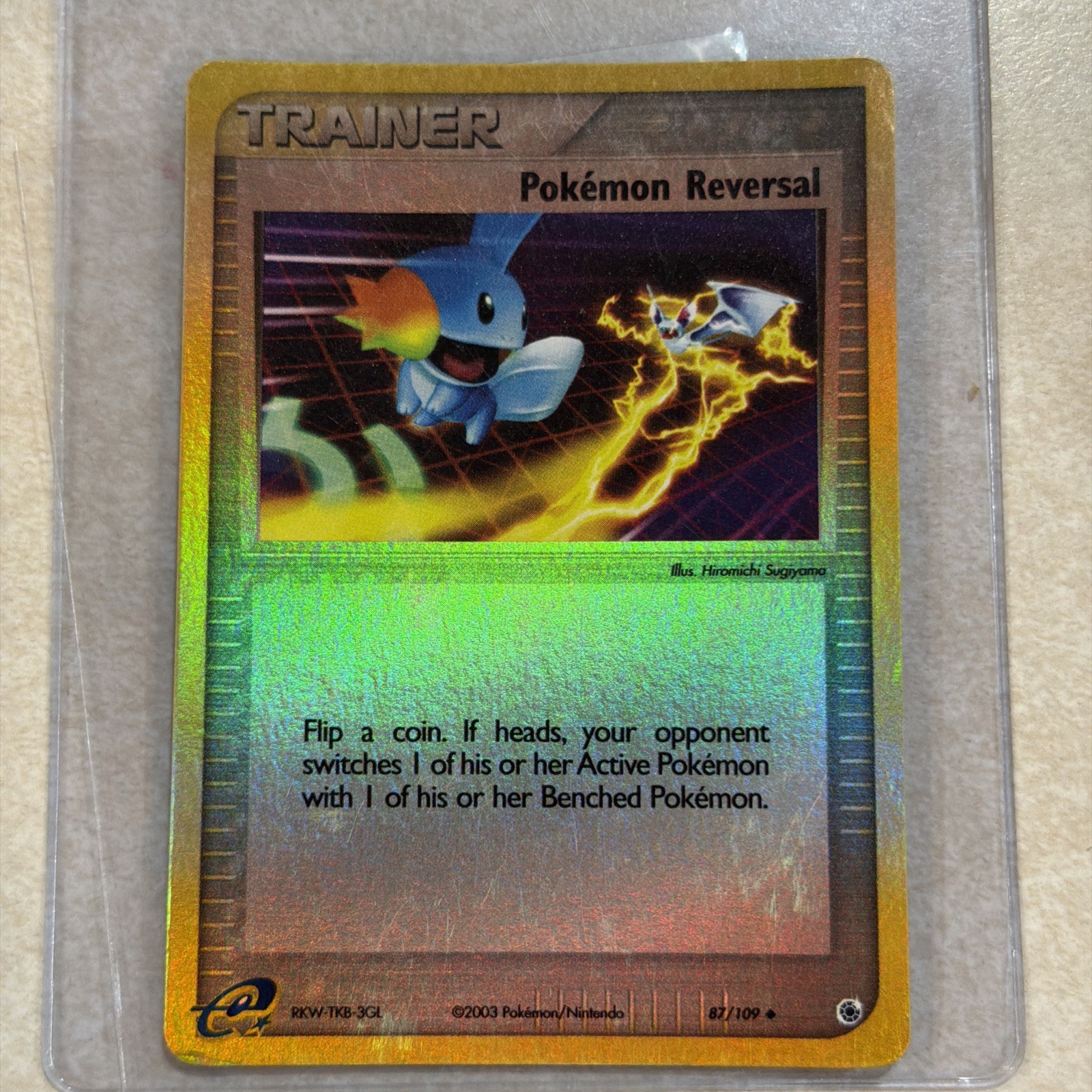 Pokemon Reversal 87/109 Uncommon Ruby & Sapphire Pokemon Reverse Holo LP 2003