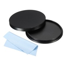 52mm Lens Filter Stack Cap, Aluminum Lens Cap with Cleaning Cloth